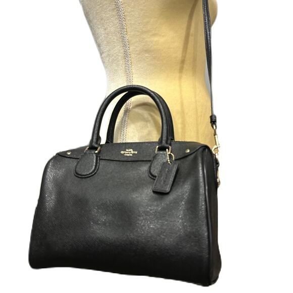 Coach Rowan Black Satchel Bag - Picture 4 of 12